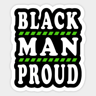 Black Man Proud Black Lives Matter Sticker